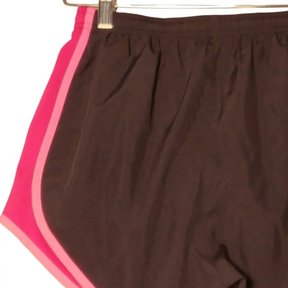 Nike Dri-Fit Womens Athletic Pull On Workout Shorts Black Pink XS NWOT